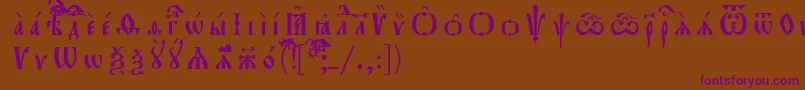 More about Orthodox.TtUcs8Разрядочный Font Orthodox.TtUcs8Разрядочный Font – Purple Fonts on Brown Background
